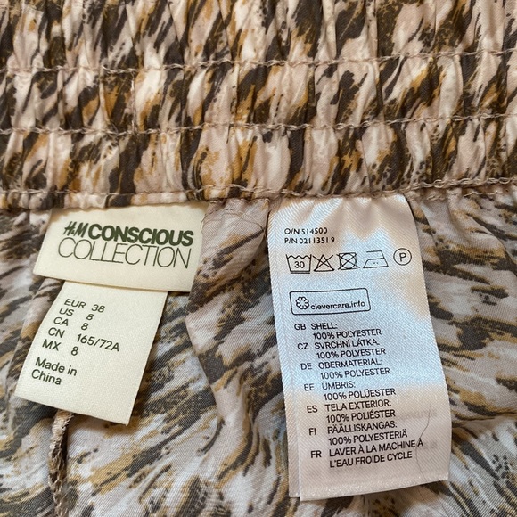 NWOT H&M Conscious Collection silky banded hem pants - Picture 6 of 8